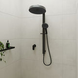Fienza 455140B Kuro Deluxe Twin Shower Round Head, Matte Black
