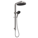 Fienza 455140GM Kuro Deluxe Twin Shower Round Head, Gun Metal