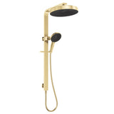 Fienza 455140UB Kuro Deluxe Twin Shower Round Head, Urban Brass