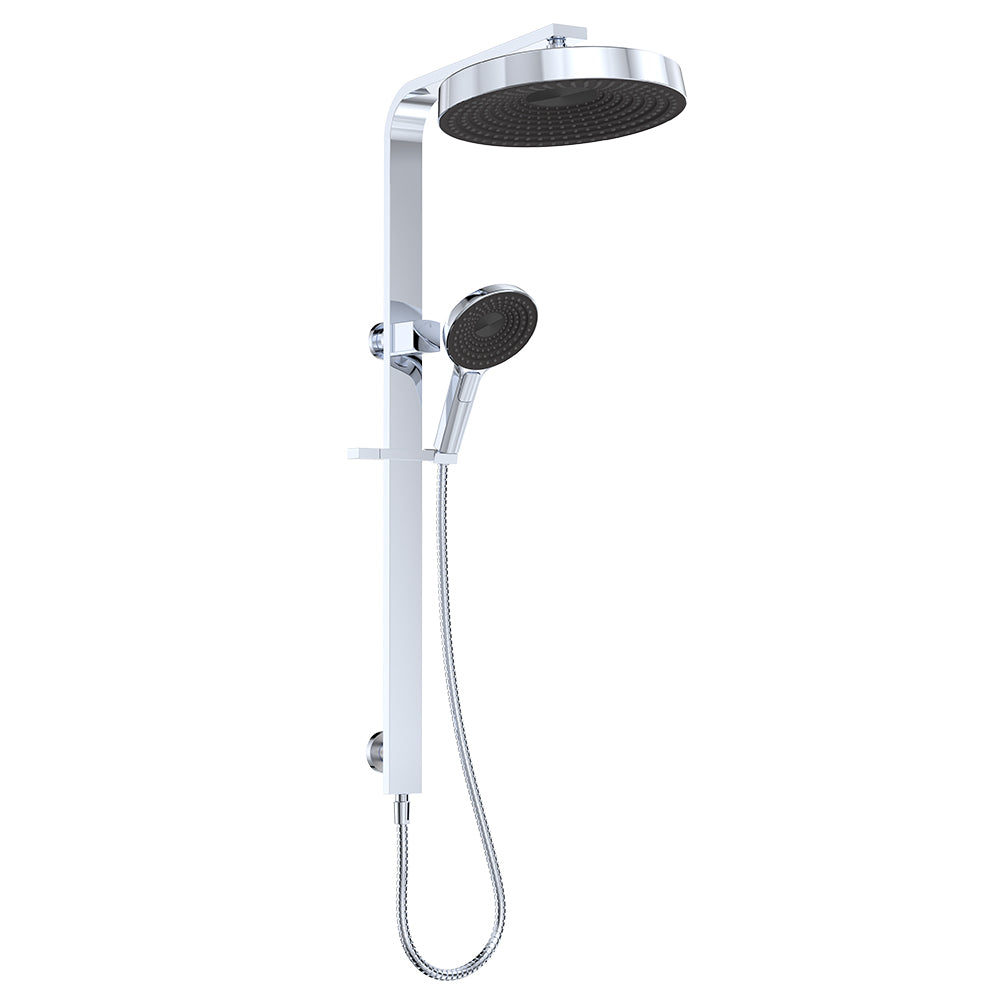 Fienza 455140 Kuro Deluxe Twin Shower Round Head, Chrome