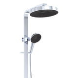 Fienza 455140 Kuro Deluxe Twin Shower Round Head, Chrome