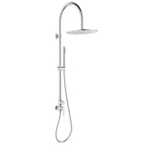 Fienza 455189 Kaya Wall Mounted Outdoor Twin Shower, Brushed Stainless Steel