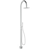 Fienza Kaya 455190 Floor Mounted Outdoor Twin Shower, 316 Brushed Stainless Steel