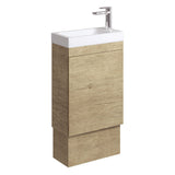 Fienza 45DSK Denzel Edge 450 Ensuite Vanity on Kickboard, Scandi Oak
