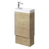 Fienza 45DSK Denzel Edge 450 Ensuite Vanity on Kickboard, Scandi Oak