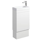 Fienza 45DWK Denzel Edge 450 Ensuite Vanity on Kickboard, Satin White