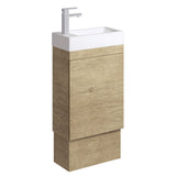 Fienza Edge 45Rsk-Of Scandi Oak 450Mm Vanity With Kickboard Overflow - Special Order Units