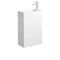 Fienza Edge 45RW Satin White Wall Hung 450mm Vanity, No Overflow - Special Order