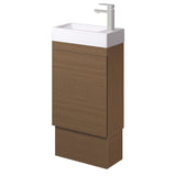 Fienza Edge 45RWAK Walnut 450mm Vanity with Kickboard, No Overflow