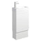 Fienza Edge 45RWK-OF Satin White 450mm Vanity with Kickboard, With Overflow - Special Order