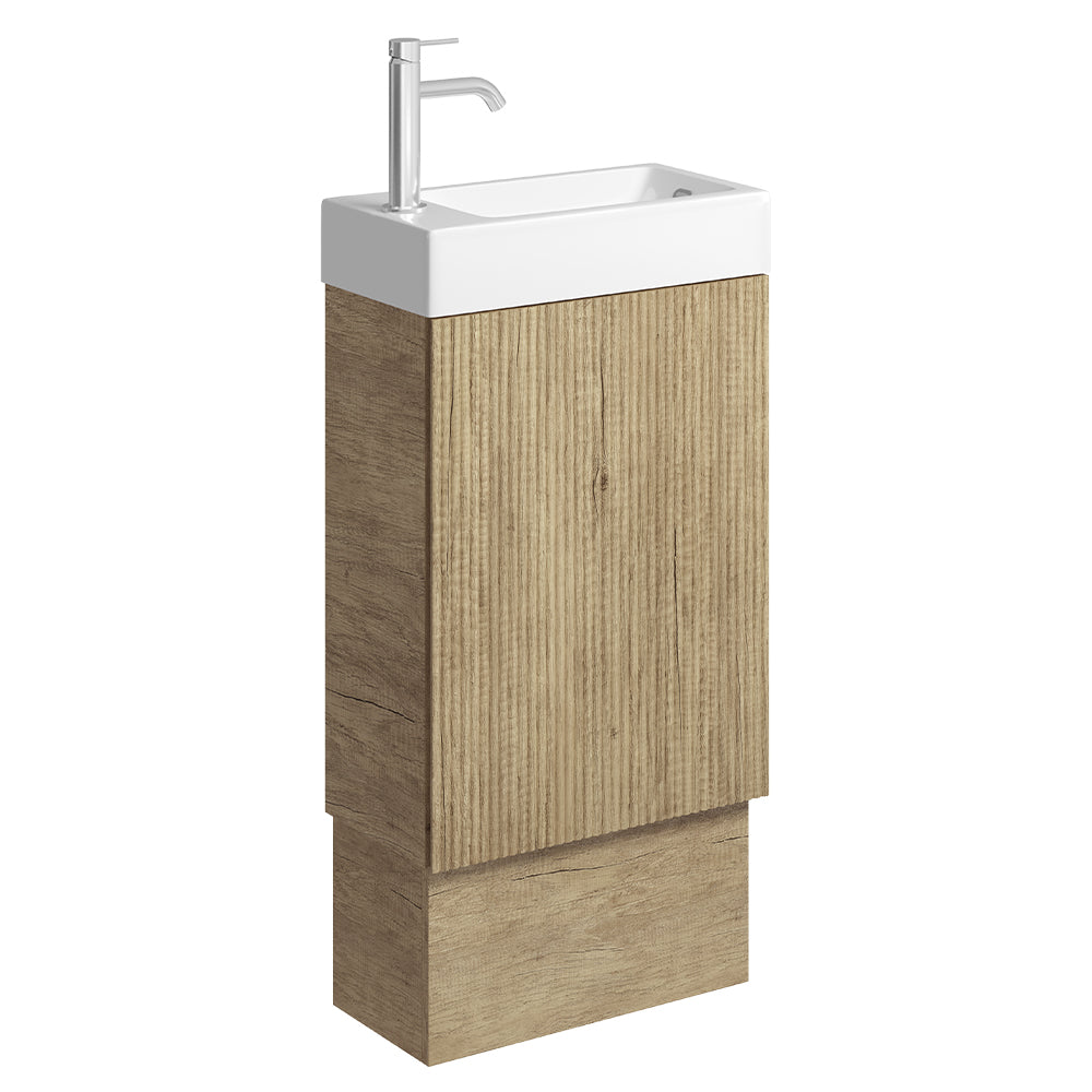 Fienza 45USK-OF Minka 450 Vanity on Kickboard, with Overflow, Scandi Oak