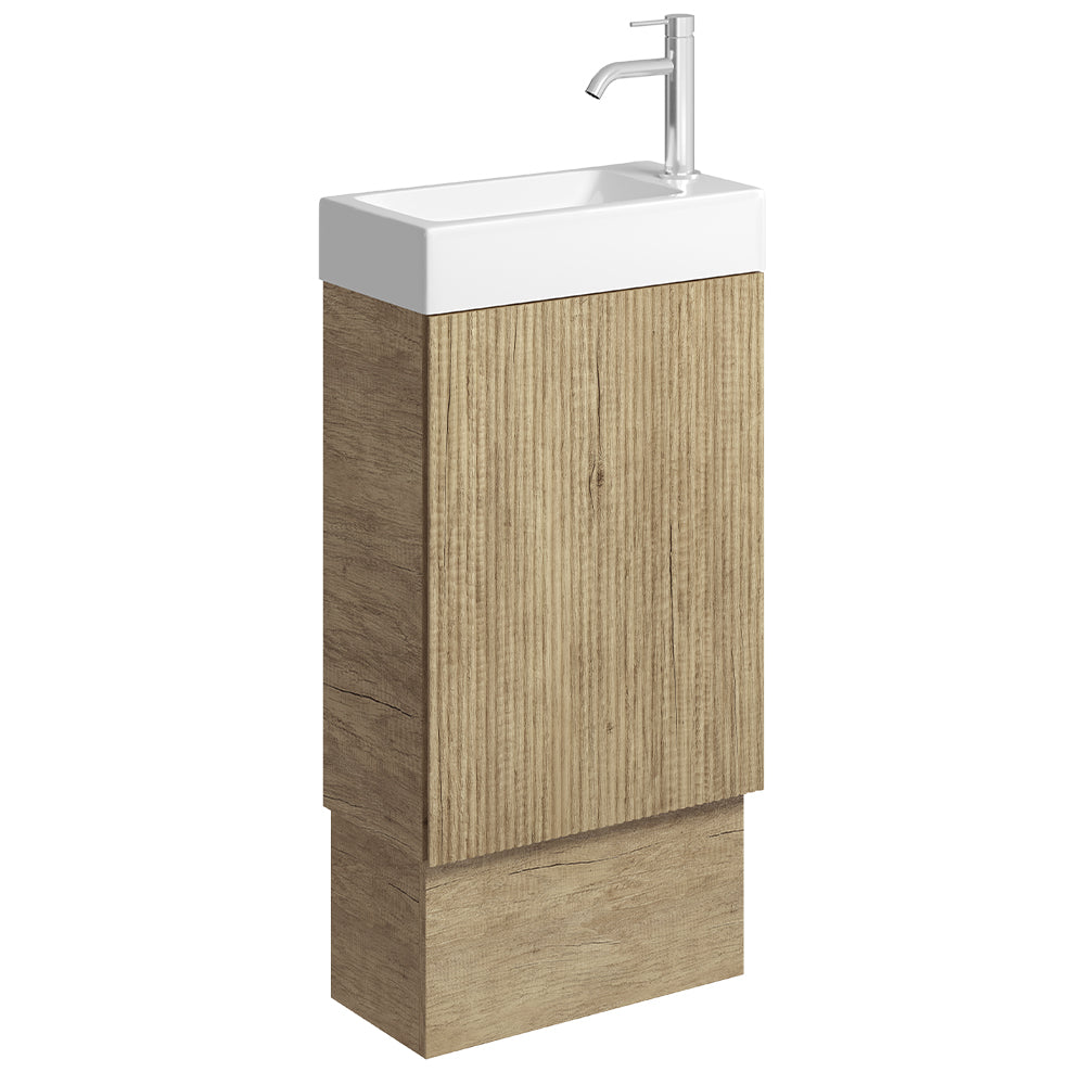 Fienza 45USK-OF Minka 450 Vanity on Kickboard, with Overflow, Scandi Oak