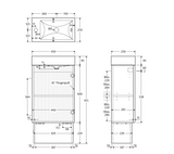 Fienza 45USK-OF Minka 450 Vanity on Kickboard, with Overflow, Scandi Oak