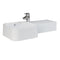 Fienza 47701AWHA RAK Petit Square Wall Basin, Right Edge, One Tap Hole, Alpine White - Special Order
