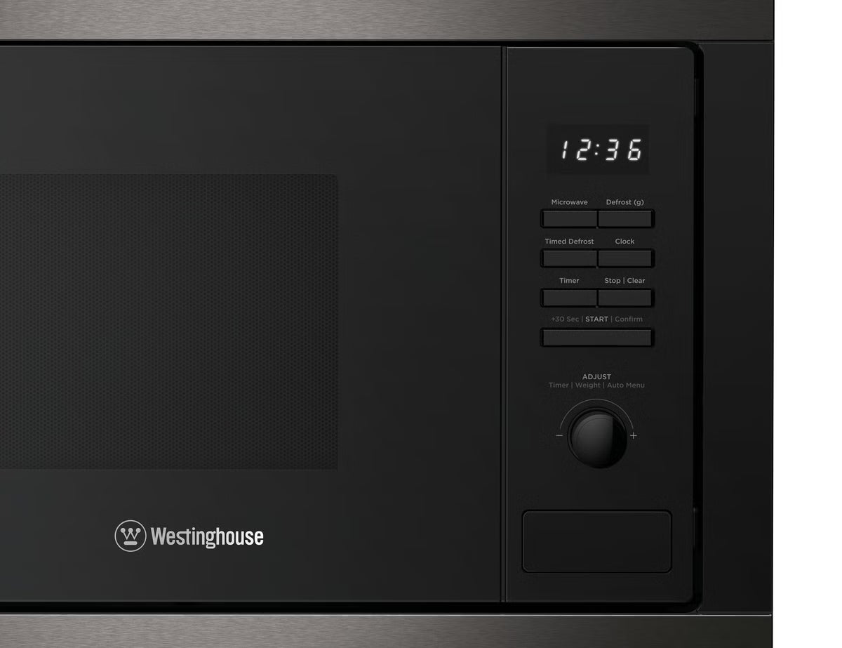 Westinghouse WMB2522DSC 25L Built-In 900W Microwave, Dark Stainless Steel - Westinghouse Factory Seconds
