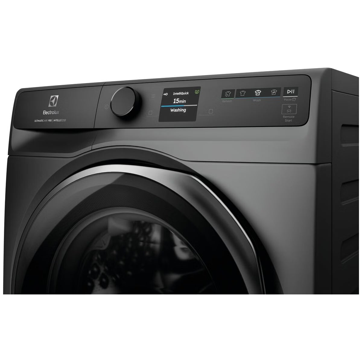 Electrolux EWF1242R9SCS 900 Series 12kg Front Load Washing Machine with IntelliDose, Dark Onyx - Electrolux Factory Seconds