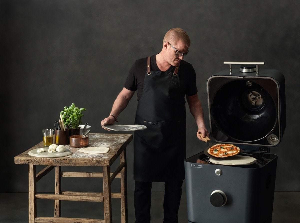 Everdure by Heston HBCE4KG Blumenthal 4K Electric Ignition Charcoal BBQ Oven (Graphite)