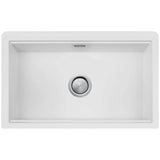 Oliveri Santorini Farmhouse Undermount Sink, 945x665mm, with Overflow, White, ST-WH1584U OF