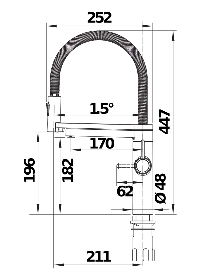 Blanco EVOL-S 527452 Pro Filter Semi-Pro Filter Mixer Tap, PVD Steel