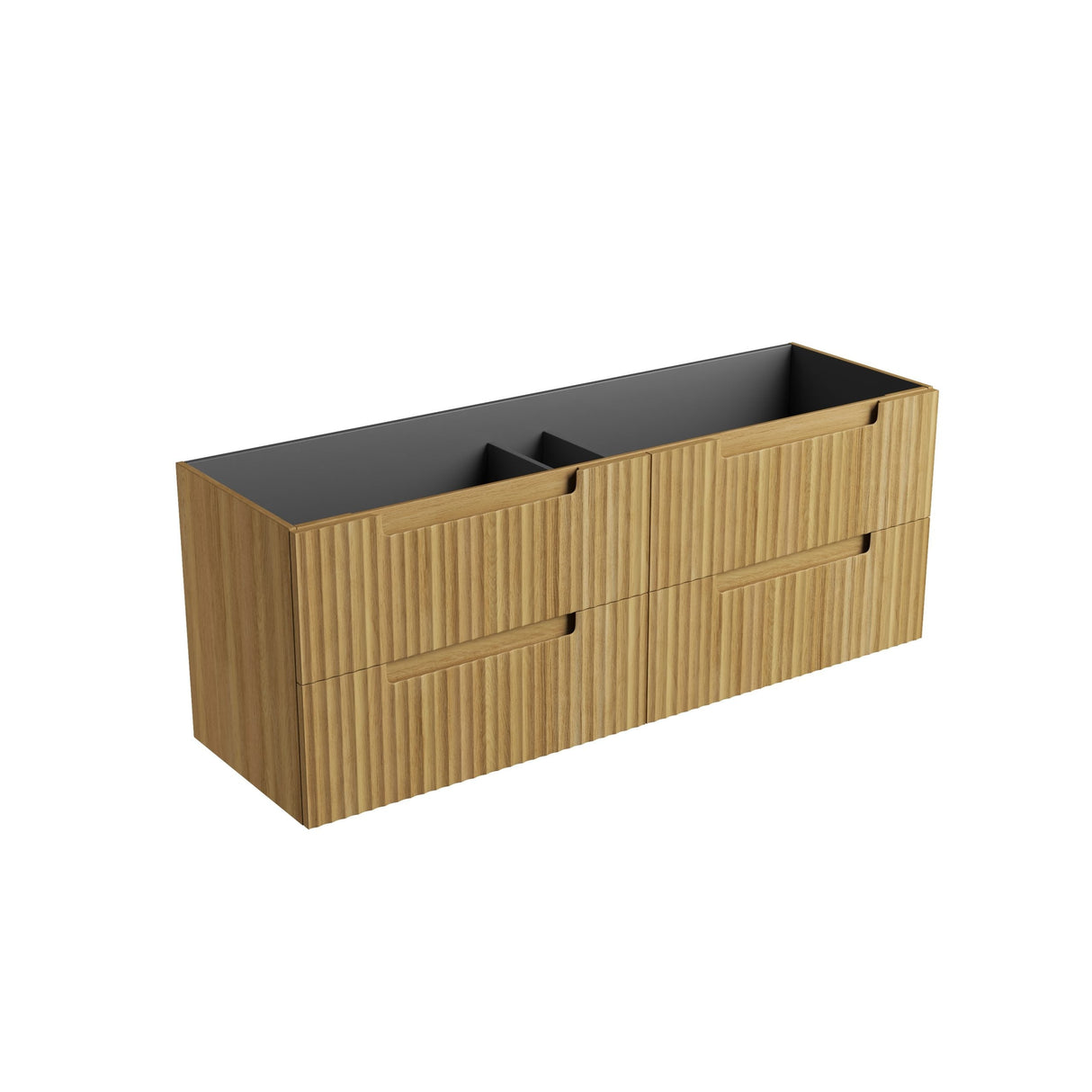 Aulic 1500mm Lovina Tier Single/Double Bowl Wall Hung Vanity CAWH55-1500 Cabinet Only Vanity Units