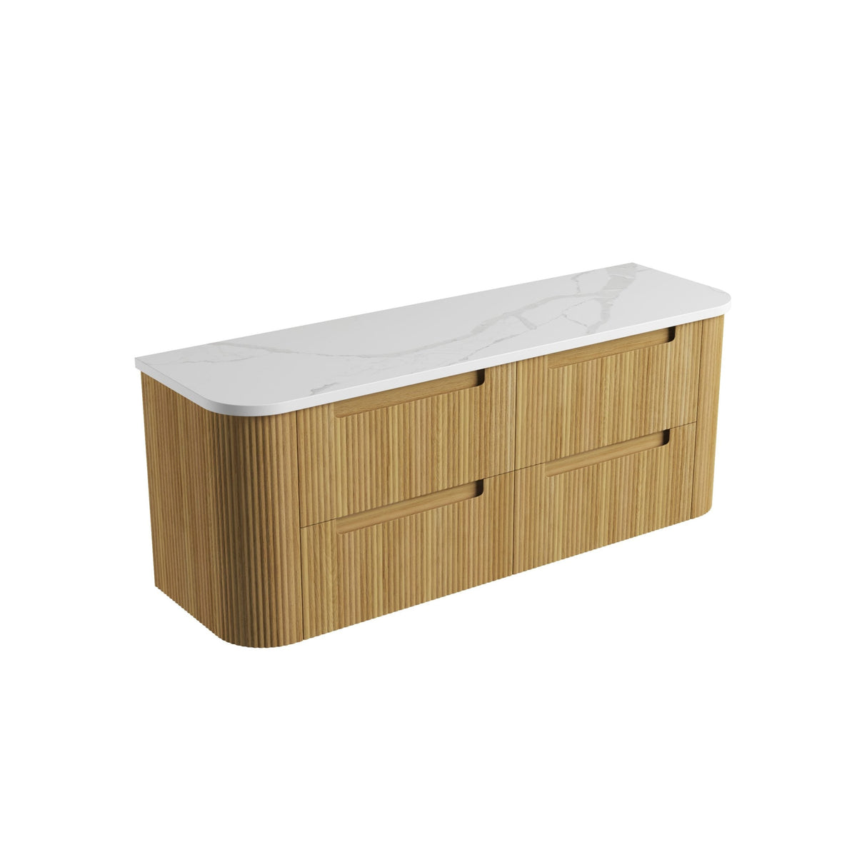 Aulic 1500mm Varcelli Tier Wall Hung Vanity CAWH54-1500-ST Palis - Stone Top Vanity Units