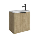 Fienza 55USR Minka Mini 550 Wall-Hung Vanity, Right Hand Tap, Scandi Oak
