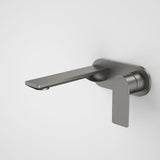 Caroma Urbane II 180mm Low Lead Wall Basin/Bath Mixer Round Gunmetal 99631GM6AF - Special Order
