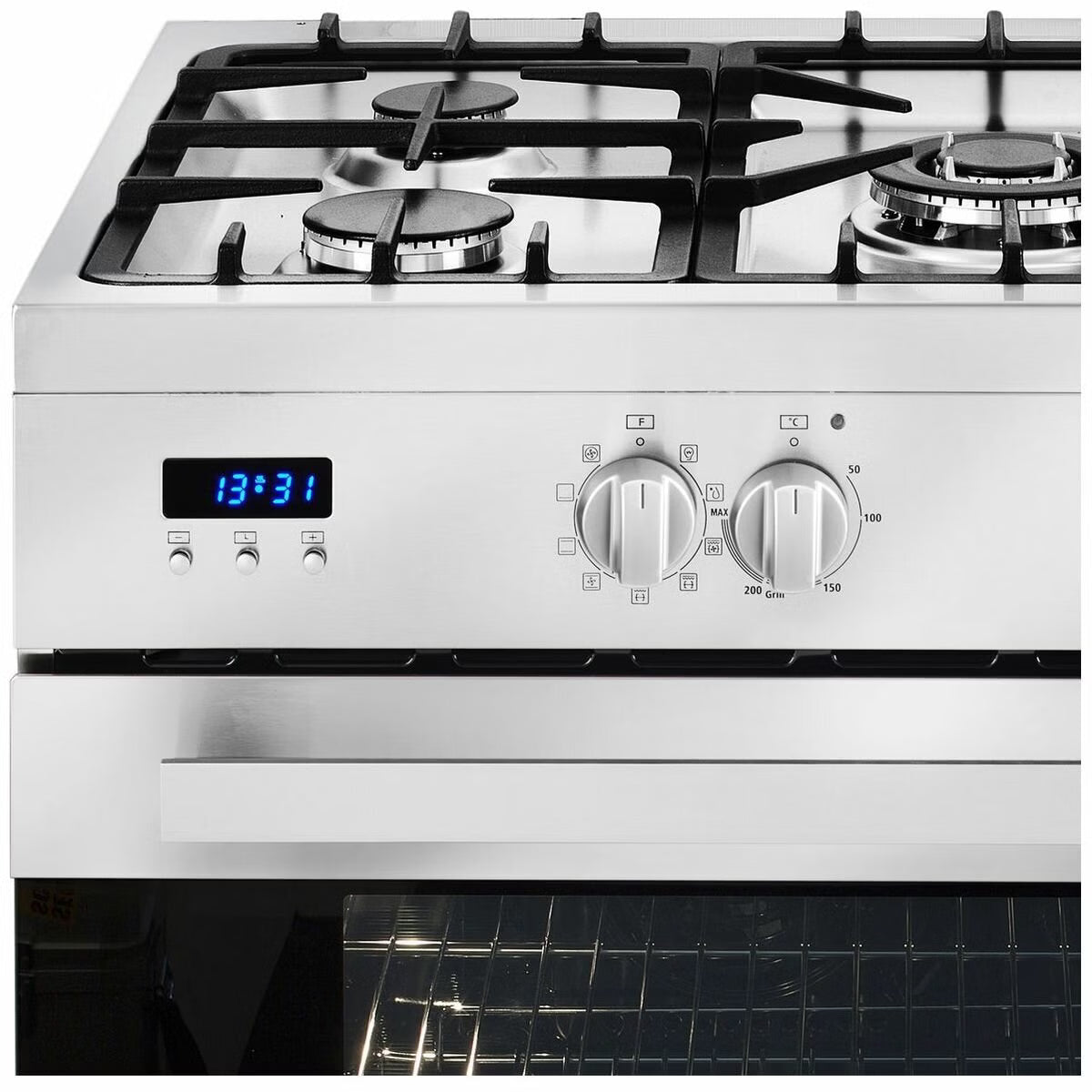 Artusi CAFG91X 90cm Freestanding Duel Fuel Stove, Stainless Steel