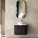 Otti Bondi Wall Hung Vanity, Black Oak