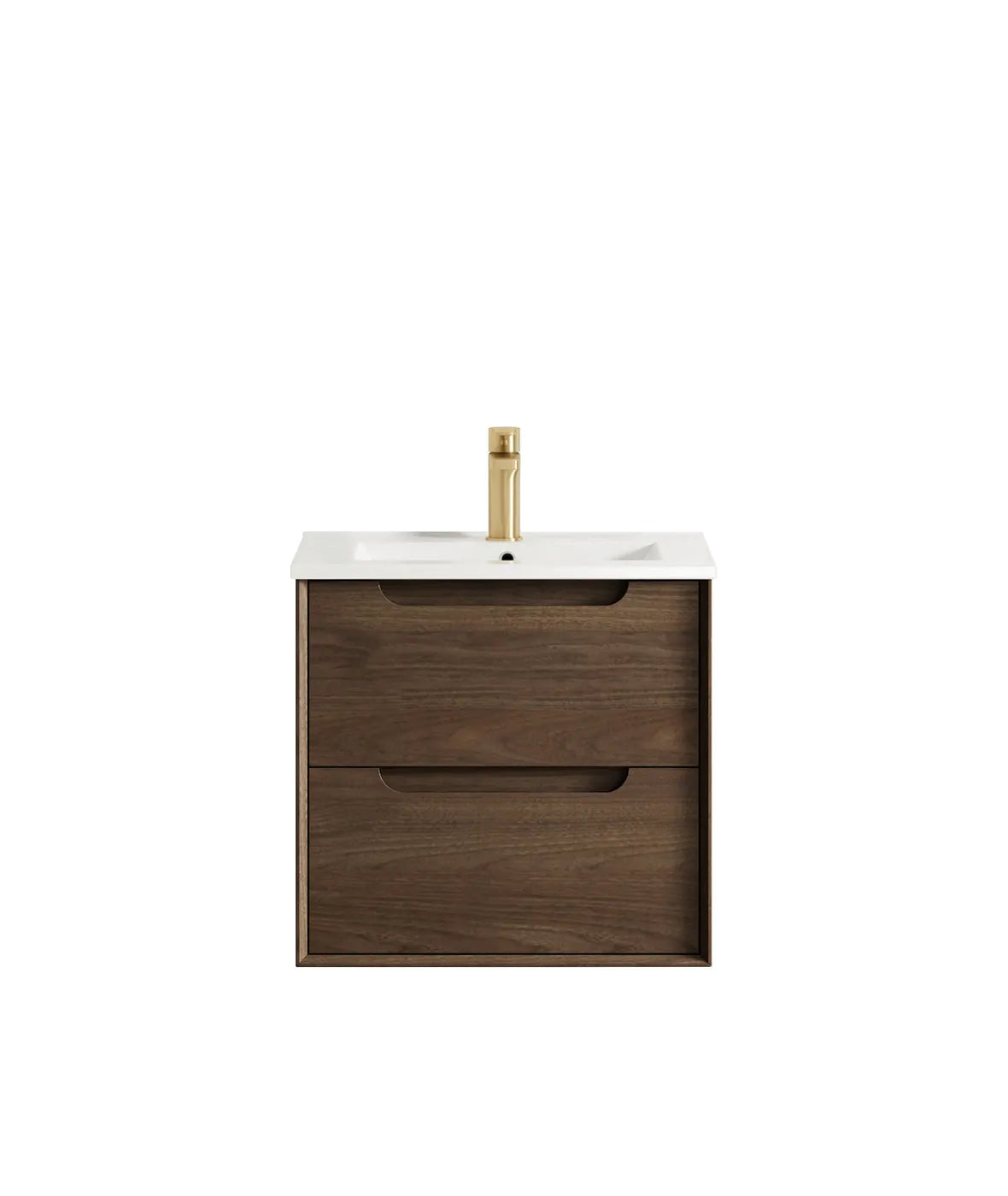 Otti Byron Sable Walnut Wall Hung Vanity