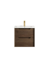 Otti Byron Sable Walnut Wall Hung Vanity