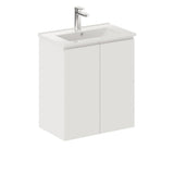 Fienza Siska 60Df Slim 600Mm White Wall Hung Vanity Unit Satin- Special Order Units