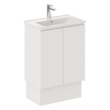 Fienza Siska 60Dfk 600Mm Satin White Vanity With Kickboard - Special Order Units