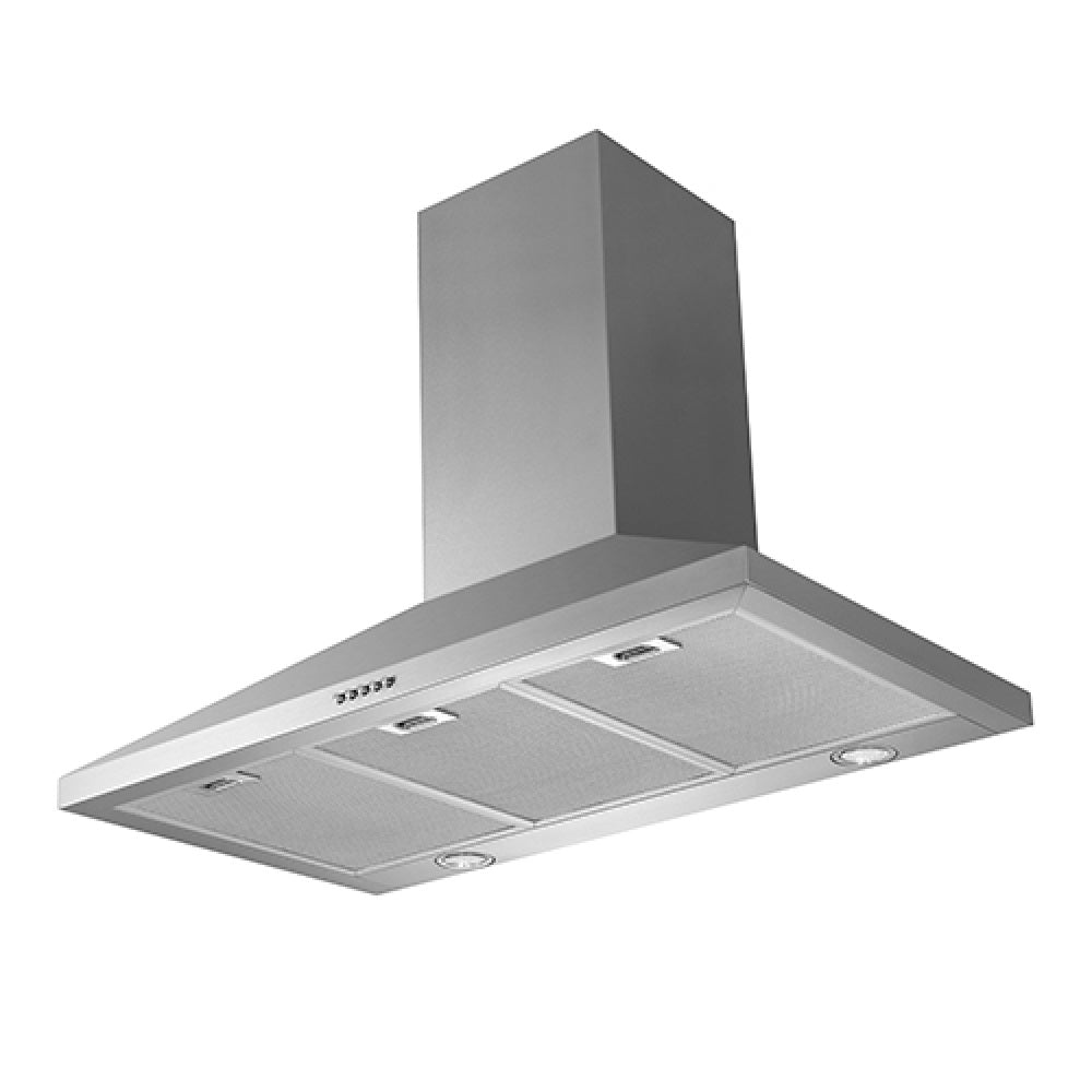Schweigen TRI-900 90cm Non Silent Wall Mount Rangehood, 1080m3/hr, Stainless Steel