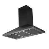 Schweigen TRI-900B 90cm Non Silent Wall Mount Rangehood, 1080m3/hr, Matte Black
