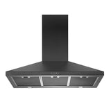 Schweigen TRI-900B 90cm Non Silent Wall Mount Rangehood, 1080m3/hr, Matte Black