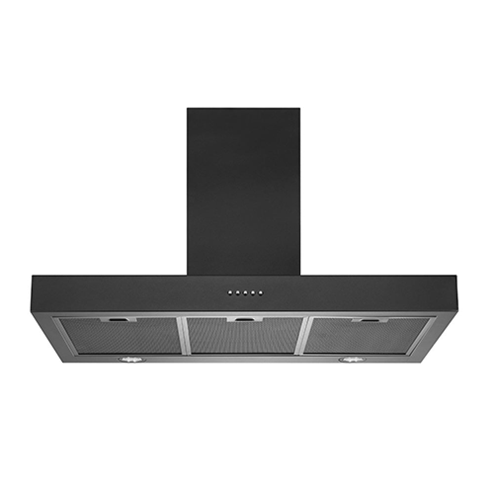 Schweigen TSH-900B 90cm Non Silent Wall Mount Rangehood, 1080m3/hr, Matte Black
