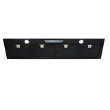 Schweigen UM1170-12BSP 120cm Silent Undermount Rangehoood, 900m3/hr, Matte Black