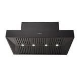Schweigen CL7372B 120cm Non Silent BBQ Canopy, Twin Motor, 2500m3/hr, Black