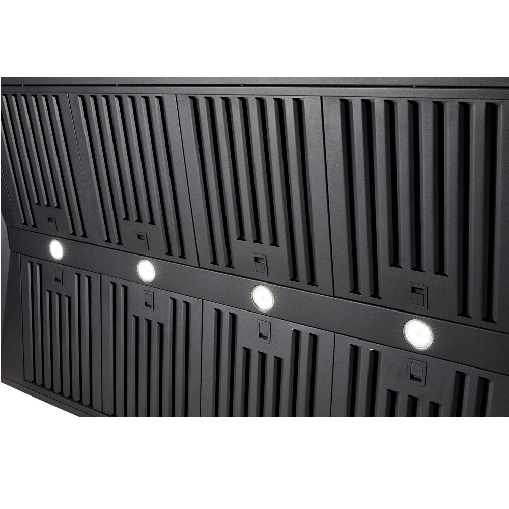 Schweigen CL8915B 150cm Non Silent BBQ Canopy, Twin Inbuilt Motors, 2500m3/hr, Black
