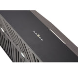 Schweigen CL8915B 150cm Non Silent BBQ Canopy, Twin Inbuilt Motors, 2500m3/hr, Black