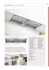 Schweigen UM-9SINL 90cm Silent Inline Motor Undermount Rangehood, 1600m3/hr, Stainless Steel