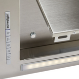 Schweigen UM-PA9SINL 90cm Silent Inline Motor Undermount Rangehood, 1600m3/hr, Stainless Steel