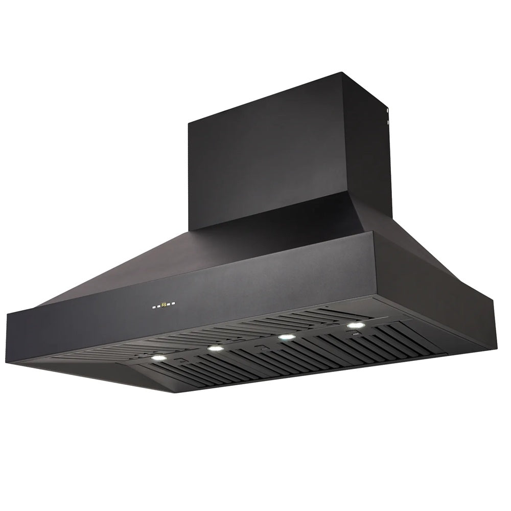 Schweigen CL8912BSE2 120cm Silent BBQ Canopy, Twin Motor, 5000m3/hr, Black