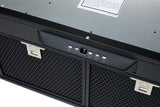 Schweigen UM1170-12BSP 120cm Silent Undermount Rangehoood, 900m3/hr, Matte Black