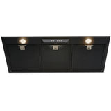 Schweigen UM1390-9BSINL 90cm Silent Inline Motor Undermount Rangehood, 1600m3/hr, Black
