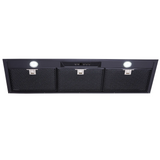 Schweigen UM1170-9BSINL 90cm Silent Inline Motor Undermount Rangehood, 1600m3/hr, Black