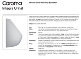 Caroma 665102W Integra Wall Hung Urinal