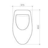 Caroma 665102W Integra Wall Hung Urinal