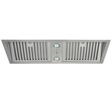 Schweigen UM-9SINL 90cm Silent Inline Motor Undermount Rangehood, 1600m3/hr, Stainless Steel